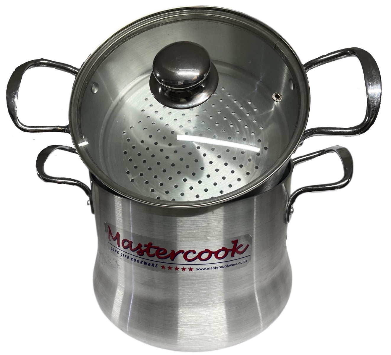 Mastercook Aluminium Couscous Steamer Pot POT24CM 24cm - Image 2