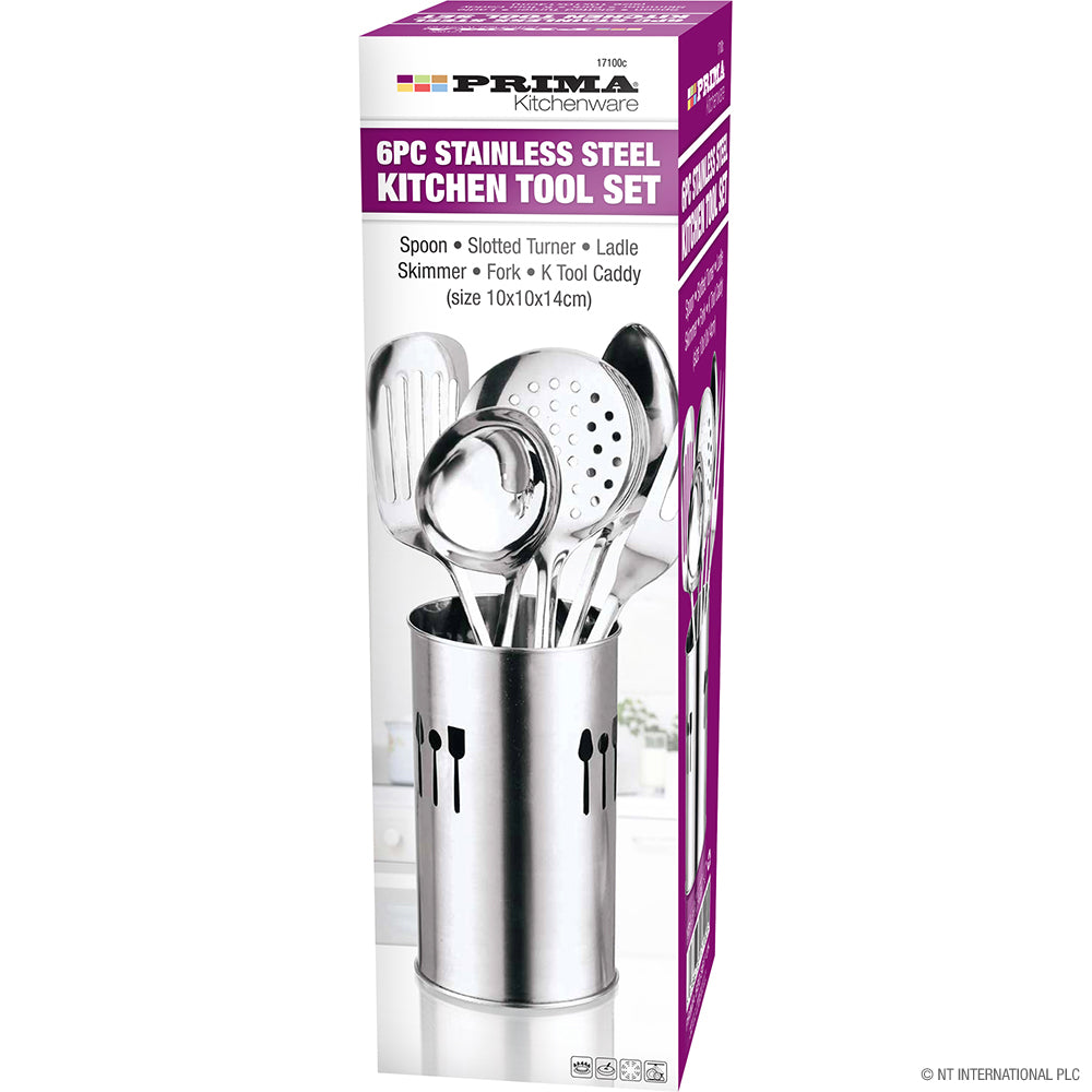 Stainless Kitchen Tool Set Set Of 6 - Image 1