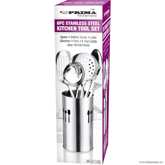 Stainless Kitchen Tool Set Set Of 6 - Image 1