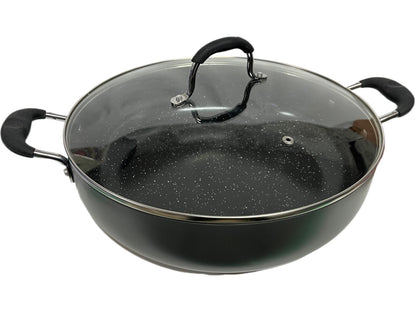 Mastercook Non Stick Hard Anodized Shallow Casserole CASSEROLE28CM 28cm - Image 3