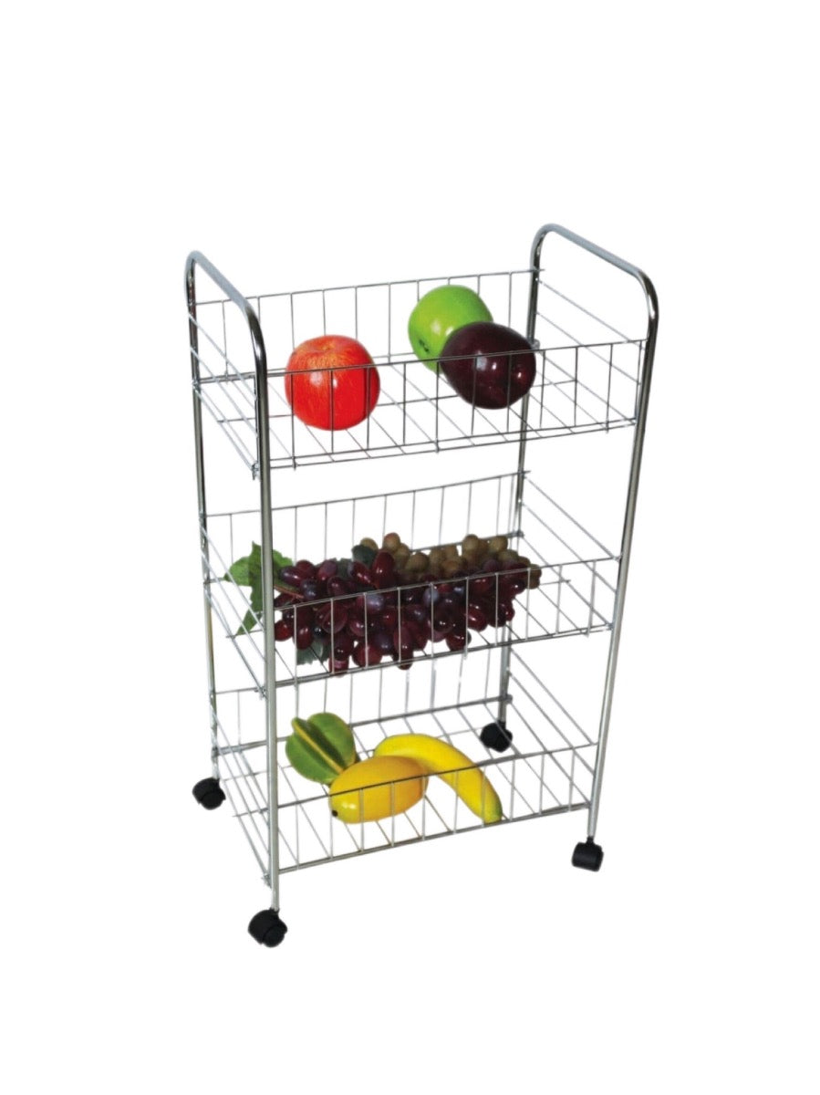 3 Tier Vegetable Trolley Square - Image 1
