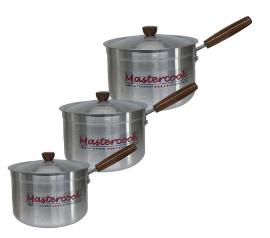 Aluminium Cookware Set 0 2 Wooden Handle - Image 1