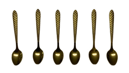 Gold Mini Spoon Pack Of 6 Gold - Image 1