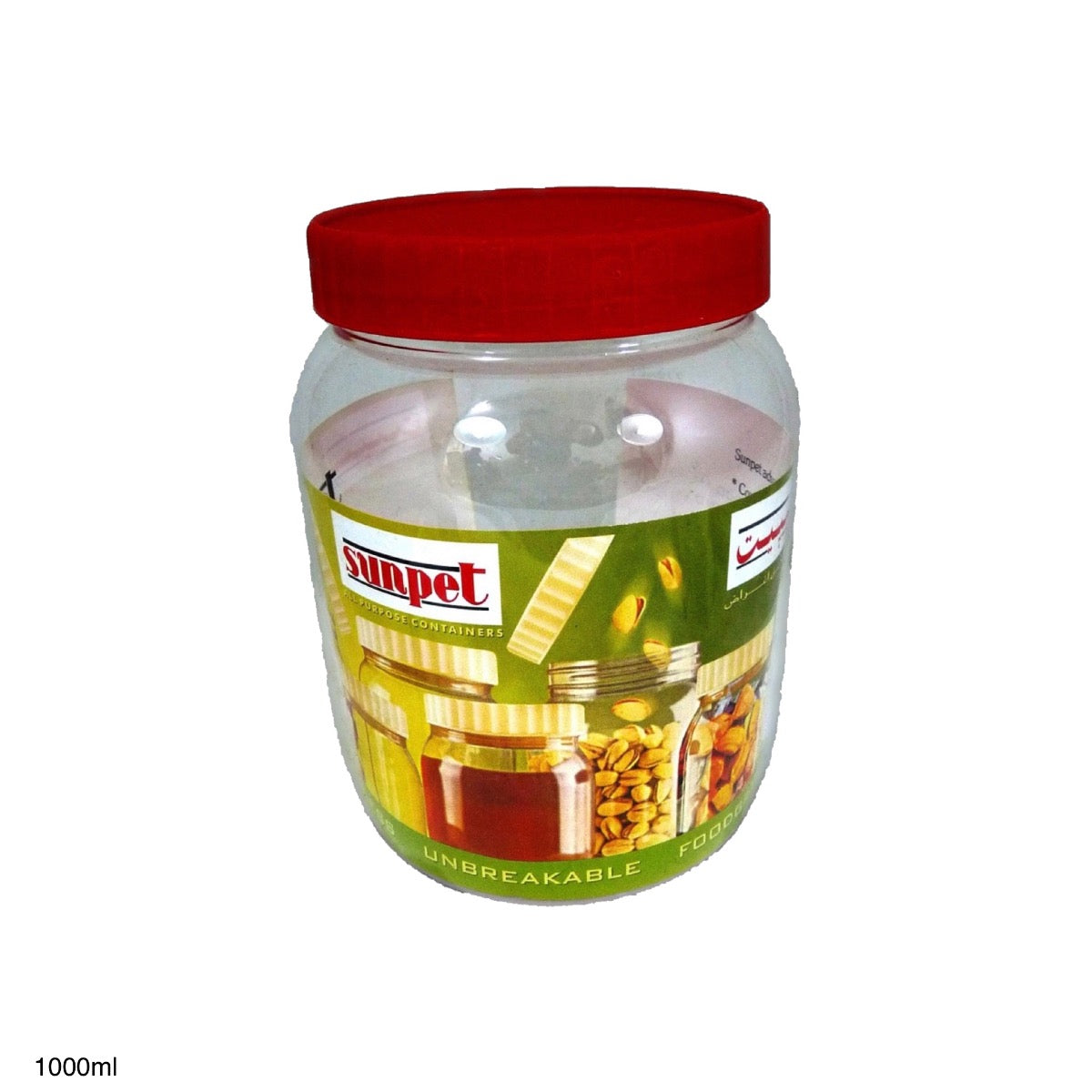 Plastic Sunpet Jar JAR1000ML 1000ml - Image 1