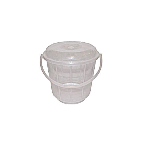 Round Clear Bucket With Lid Clear 5LITRE - Image 1