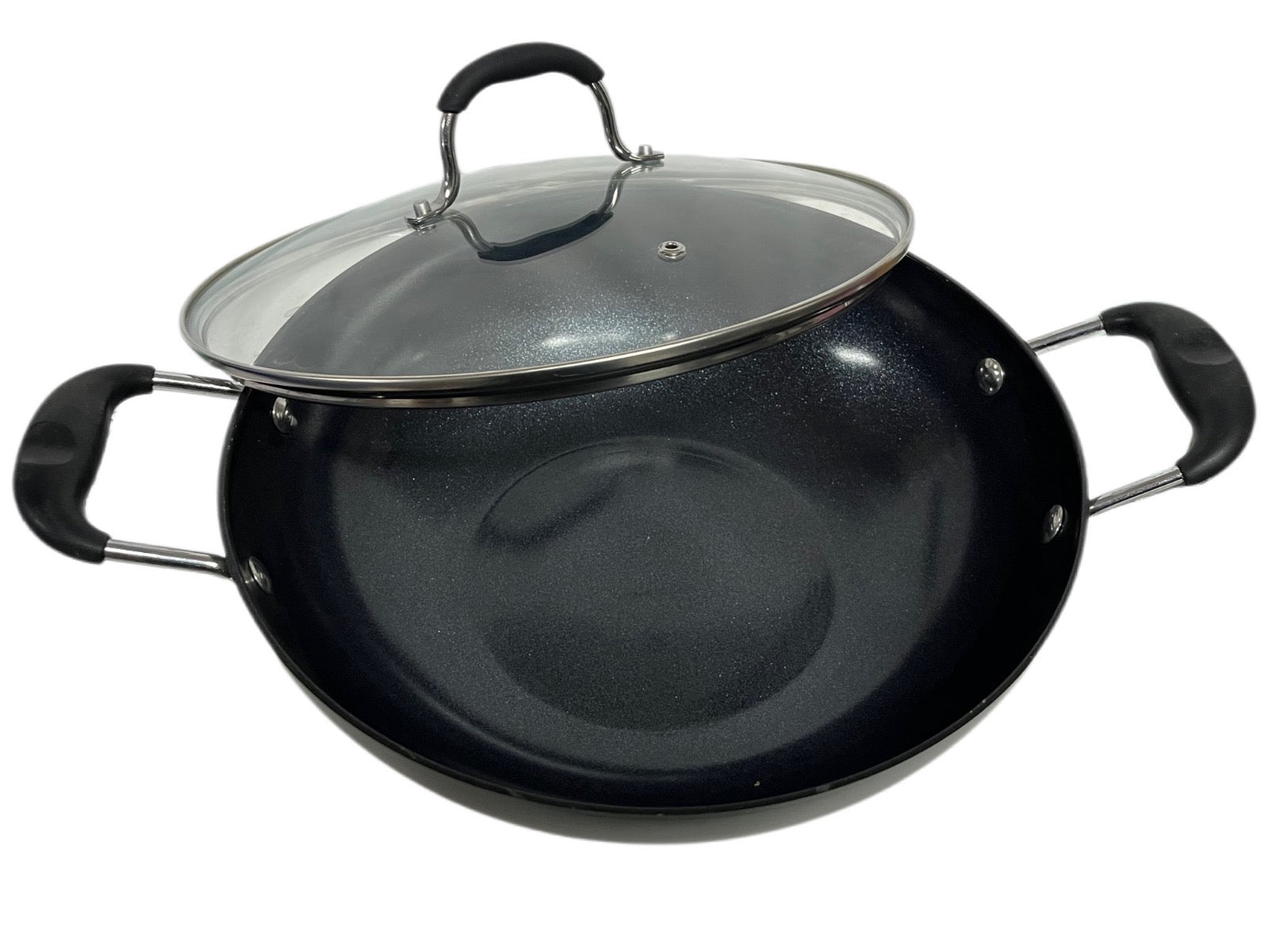Mastercook Non Stick Hard Anodized Wok / Karai KARAI28CM 28cm - Image 2