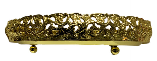 Gold Paandan Tray Round With Ball Feet Gold - Image 2