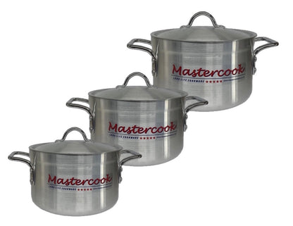 Aluminium Cookware Set 2 4 Metal Handle - Image 1