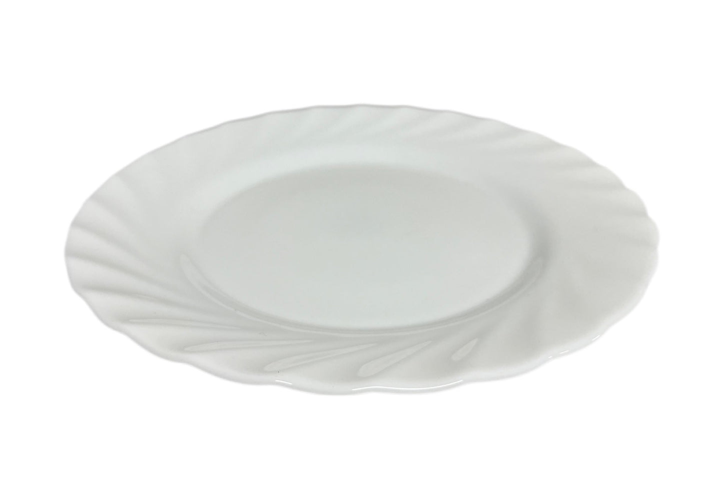 Opal White Plain Round Side Plate PLAIN19 White 19.5cm - Image 1