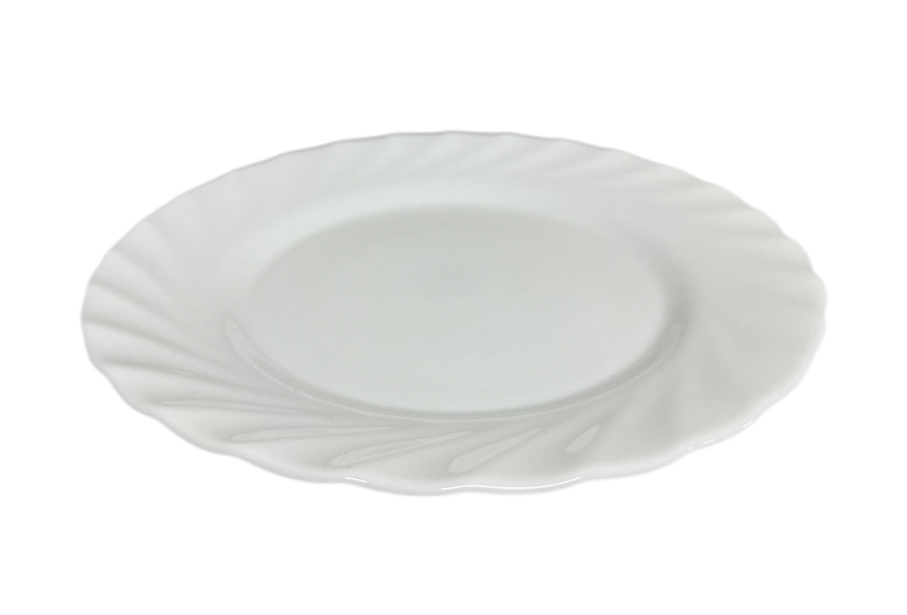 Opal White Plain Round Side Plate PLAIN19 White 19.5cm - Image 1