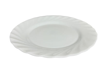 Opal White Plain Round Side Plate PLAIN19 White 19.5cm - Image 1