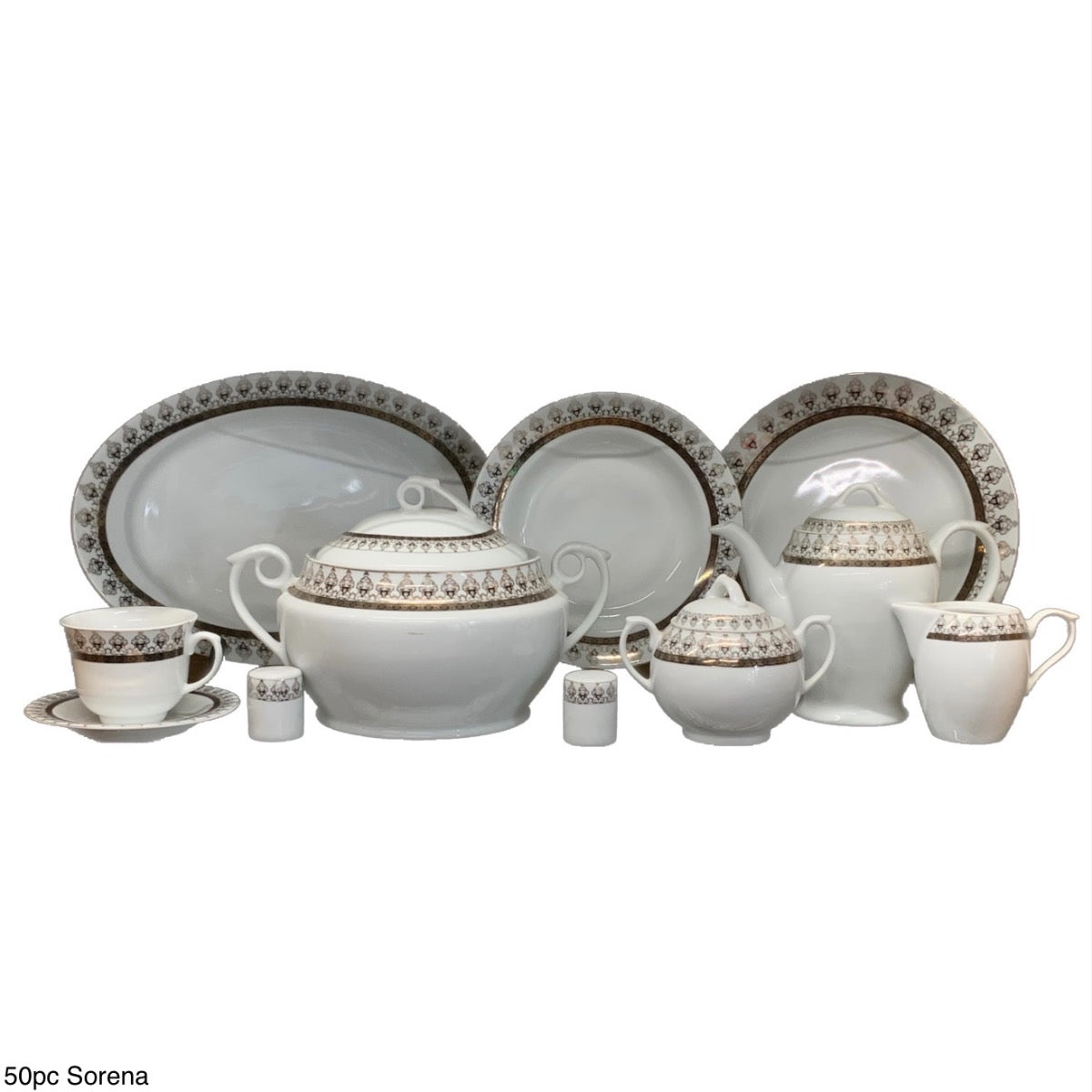 Sorena Porcelain Dinner Set PORCELAIN50 Set Of 50 - Image 1
