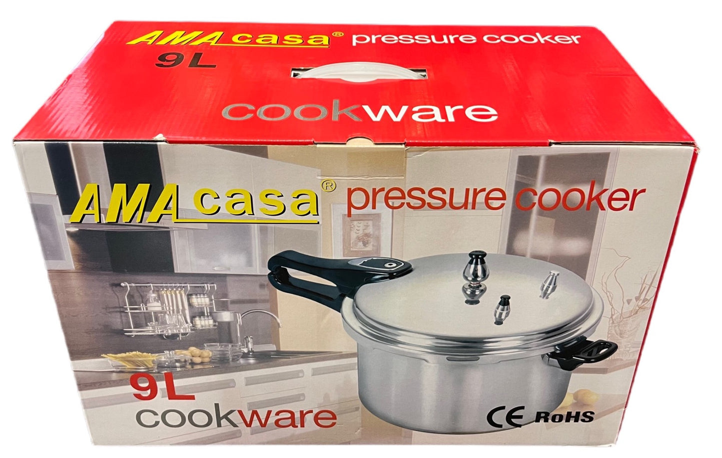 Heavy Duty Aluminium Pressure Cooker 9l - Image 2