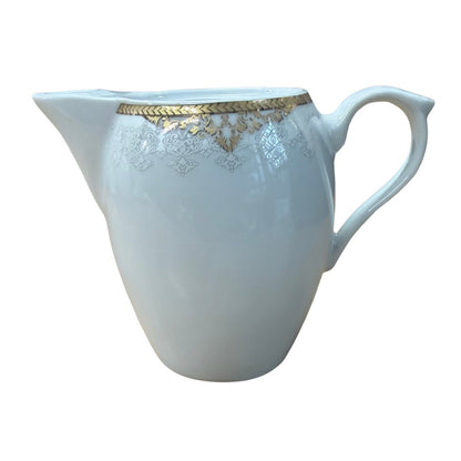 15PC gold design Porcelain Tea Set with 6 Cups Saucers Teapot Sugar Pot & Milk Jug