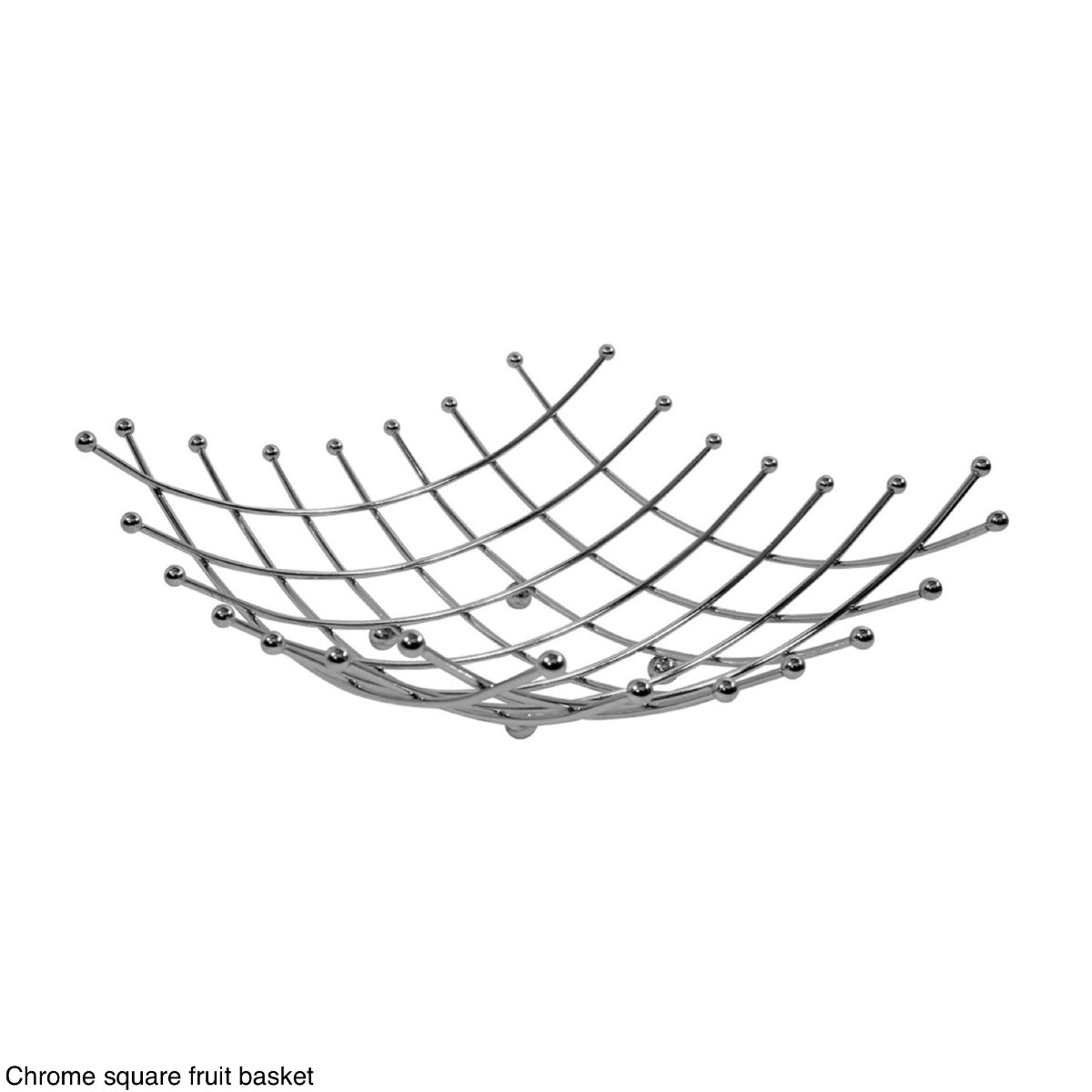 Chrome Fruit Basket BASKET26CM 26cm - Image 1