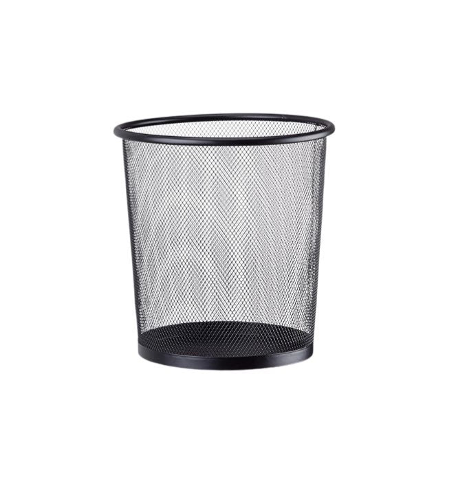 Mesh Waste Bin Black Black - Image 1