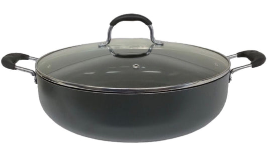 Mastercook Non Stick Hard Anodized Shallow Casserole CASSEROLE32CM 32cm - Image 1