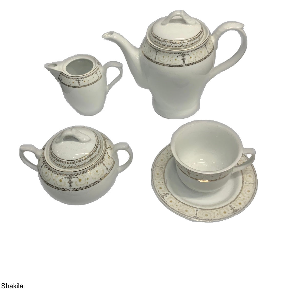 Shakila Porcelain Tea Set PORCELAIN15 Set Of 15 - Image 2