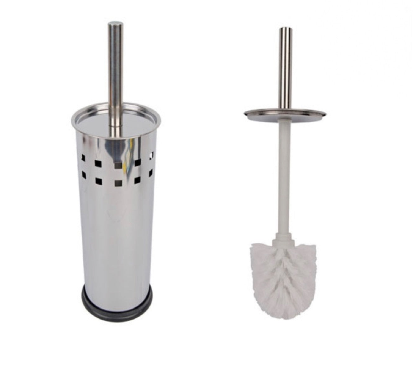 Stainless Steel Chrome Finish Toilet Brush - Image 1