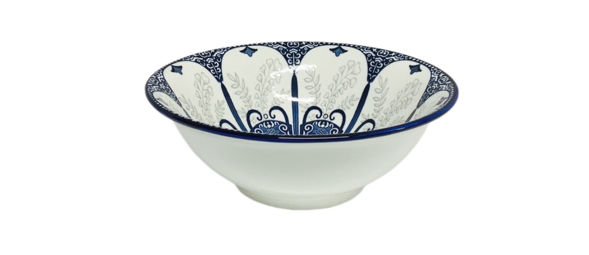 Cereal Bowl Blue Floral Pack Of 6 Blue 6inch - Image 2