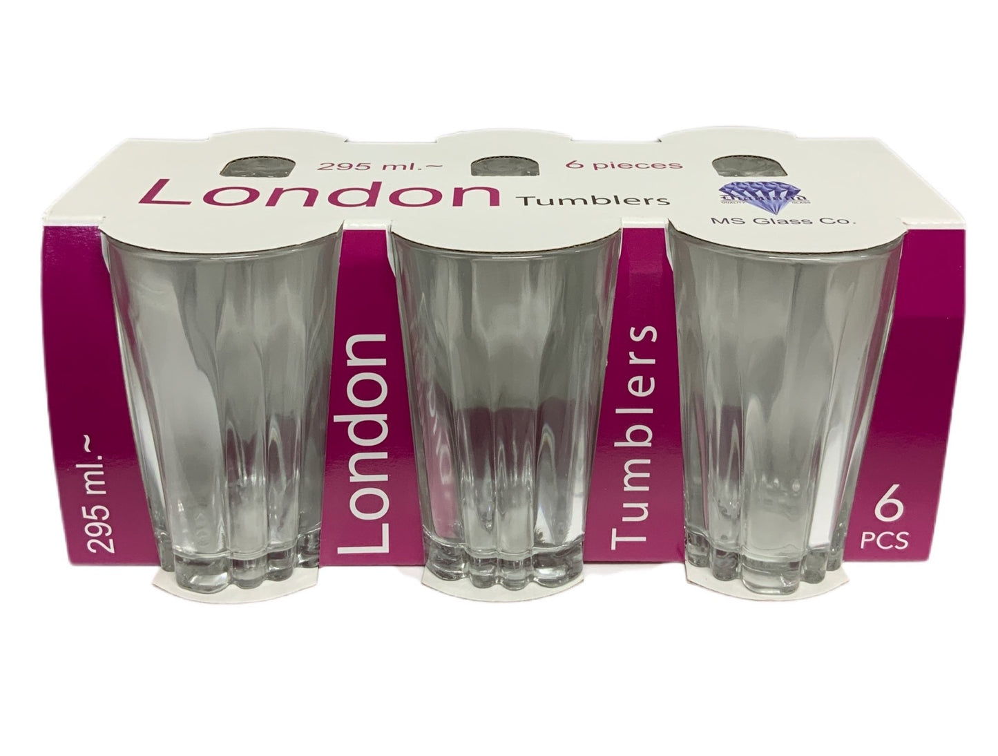 London Tumbler Glasses Pack Of 6 - Image 1
