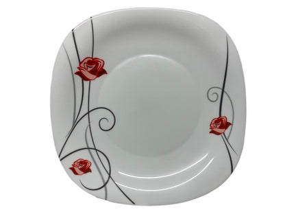 Pars Opal Rose Square Side Plate ROSE19 19.5cm - Image 1