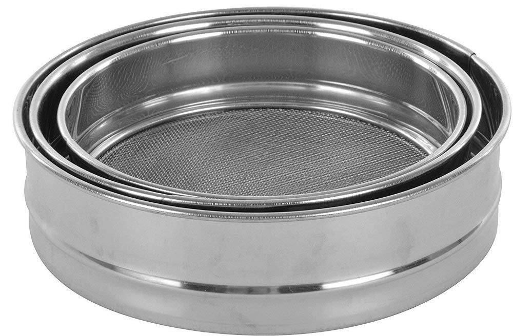 Flour Sieve / Atta Chaplin Heavy Set Of 3 - Image 2