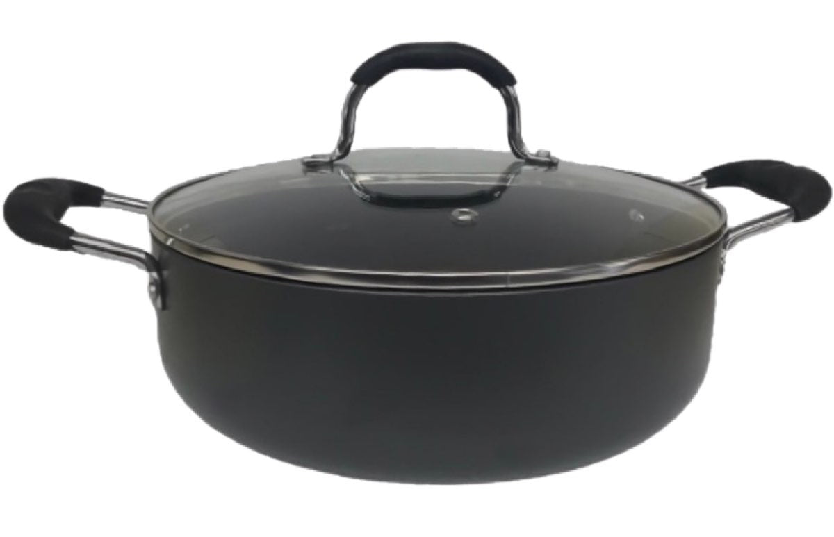 Mastercook Non Stick Hard Anodized Shallow Casserole CASSEROLE28CM 28cm - Image 1