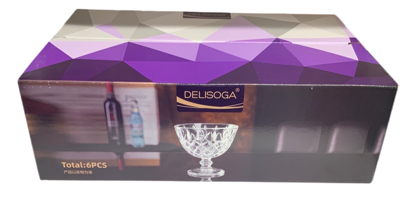 Delisoga Footed Custard Bowl Pack Of 6 - Image 4