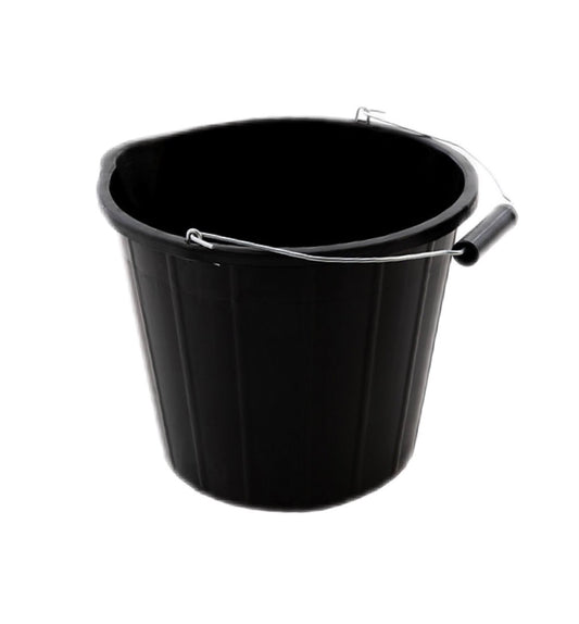 Builders Bucket Plastic With Metal Handle HANDLE12L 12l - Image 1