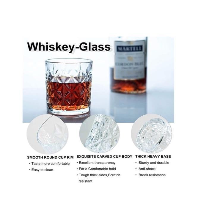 Crystal Glass/transparent Clear Glasses GLASSES340ML Transparent Set Of 6 340ml - Image 3