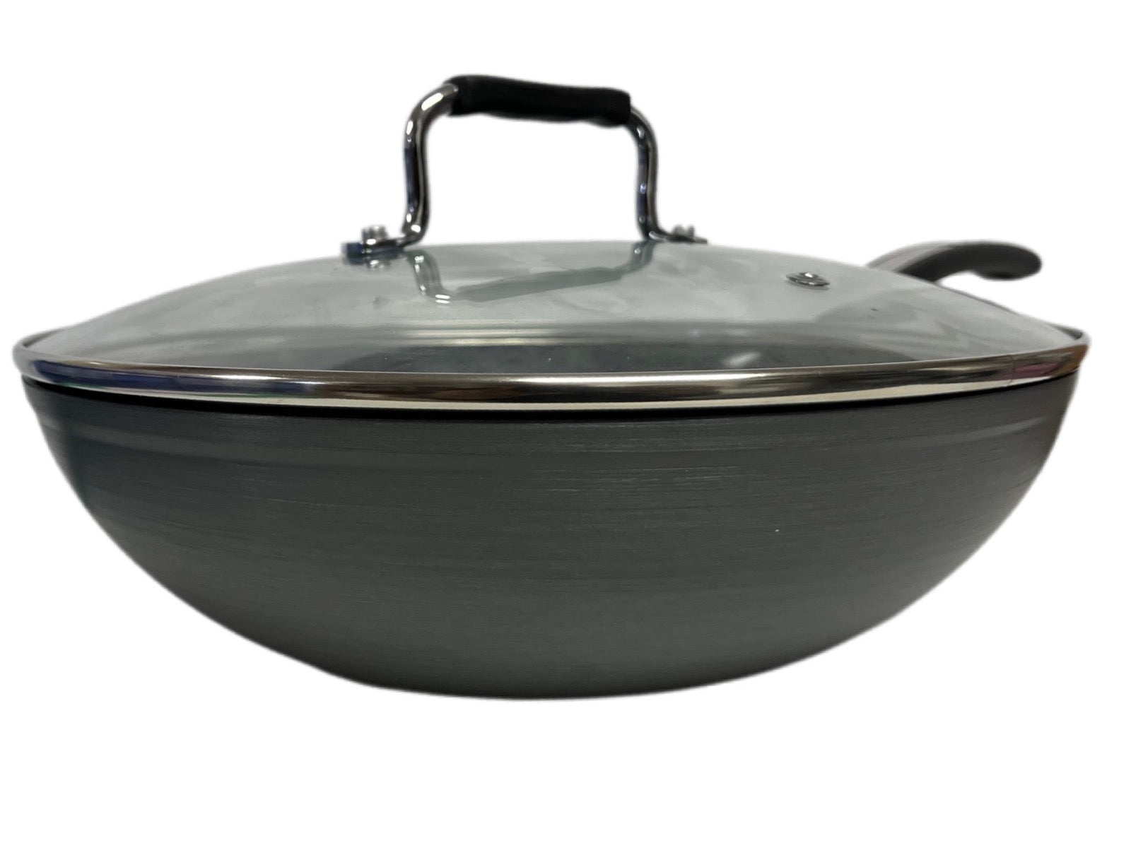 Mastercook Non Stick Hard Anodized Long Handle Wok / Karai KARAI28CM 28cm - Image 2