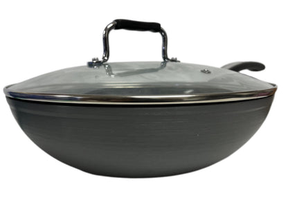 Mastercook Non Stick Hard Anodized Long Handle Wok / Karai KARAI28CM 28cm - Image 2