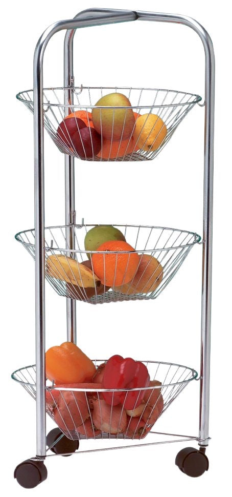 3 Tier Vegetable Trolly Round - Image 1