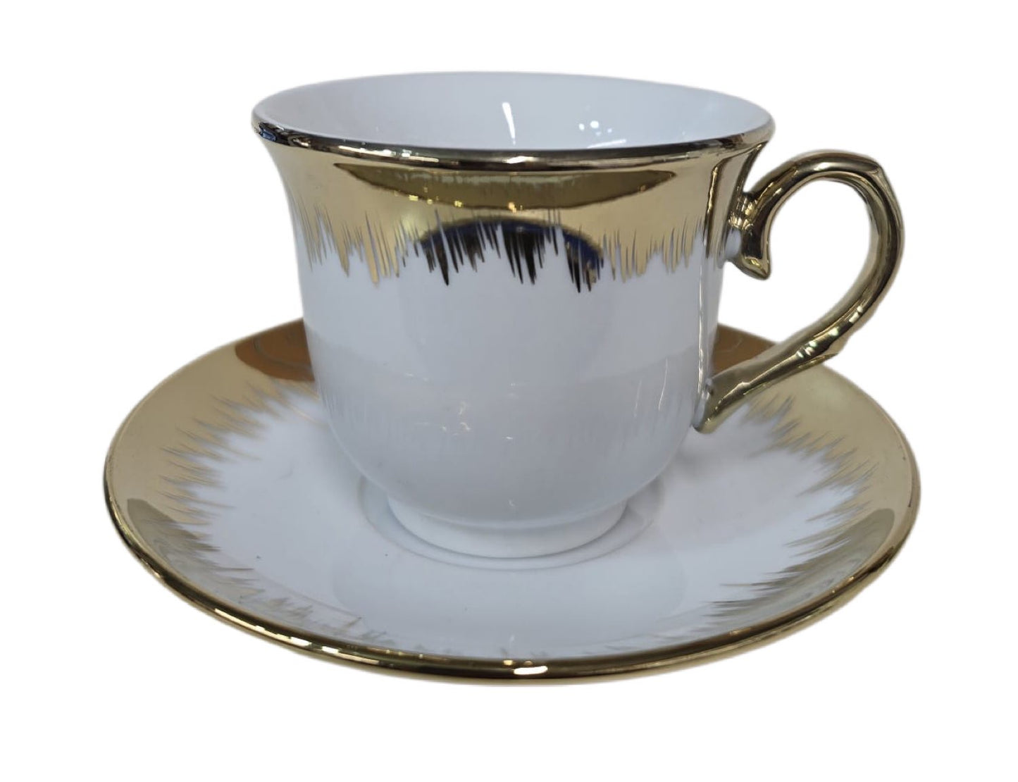 Tea Set Gold Pattern Gold Set Of 12 - Image 3