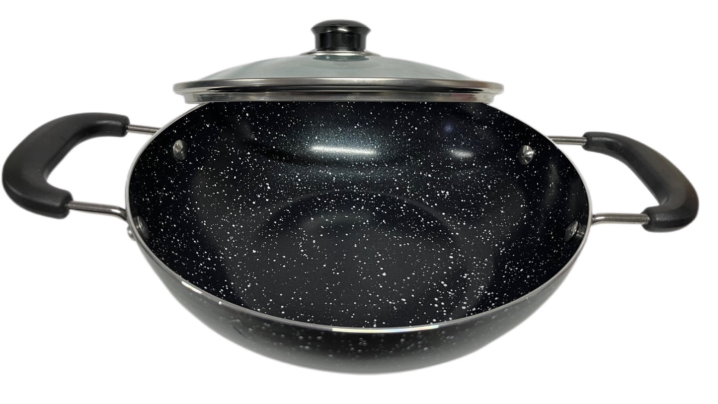 Non Stick Wok / Karai With Lid LID24CM 24cm - Image 2