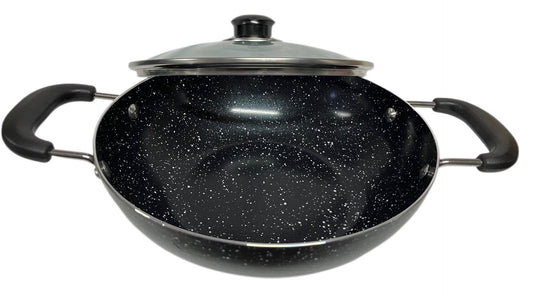 Non Stick Wok / Karai With Lid LID24CM 24cm - Image 2