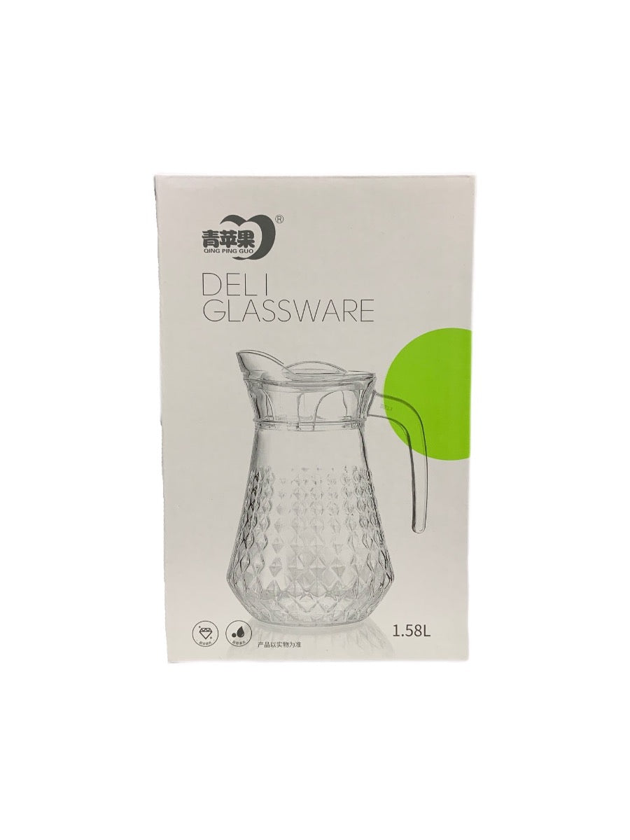 Deli Glassware Jug With Lid 1.58l - Image 2