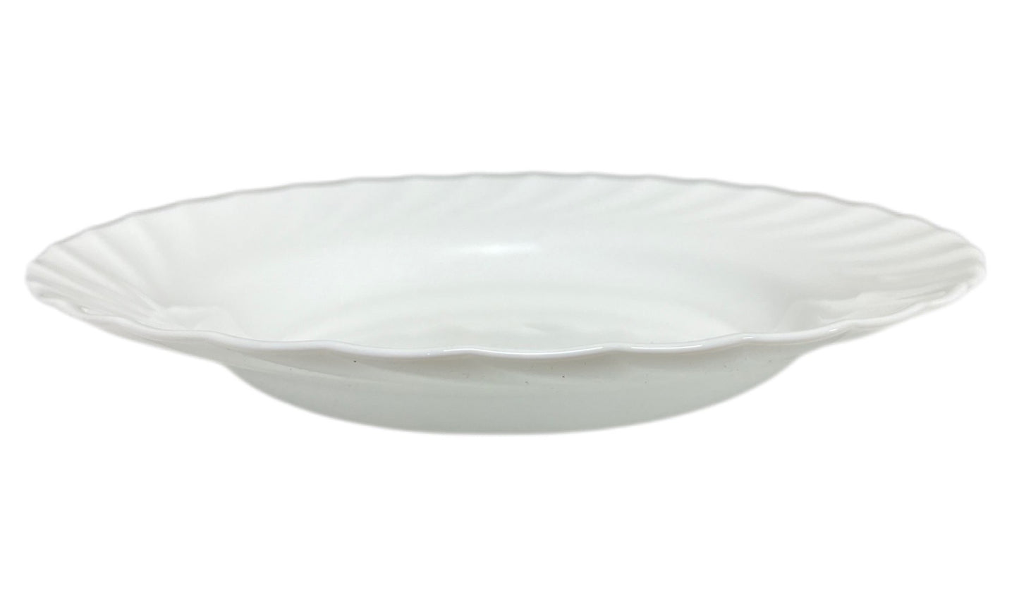 Opal White Plain Round Soup Plate PLAIN22 White 22.5cm - Image 2