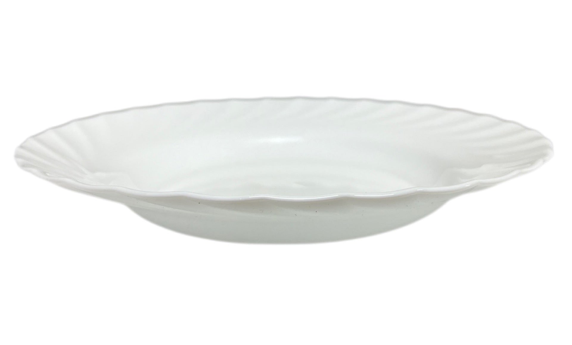 Opal White Plain Round Soup Plate PLAIN22 White 22.5cm - Image 2