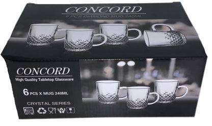 Concord Diamond Mug Set Of 6 - Image 1