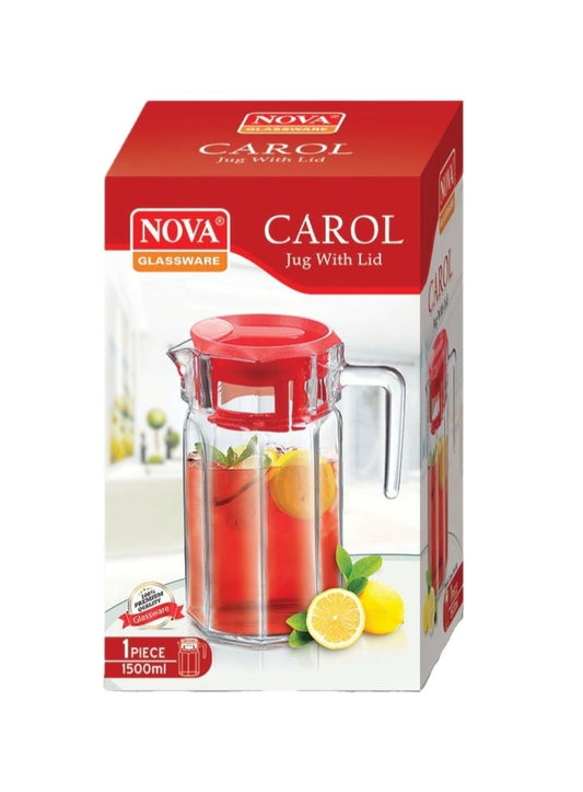 Coral Plain Jug With Lid 1.5l - Image 2