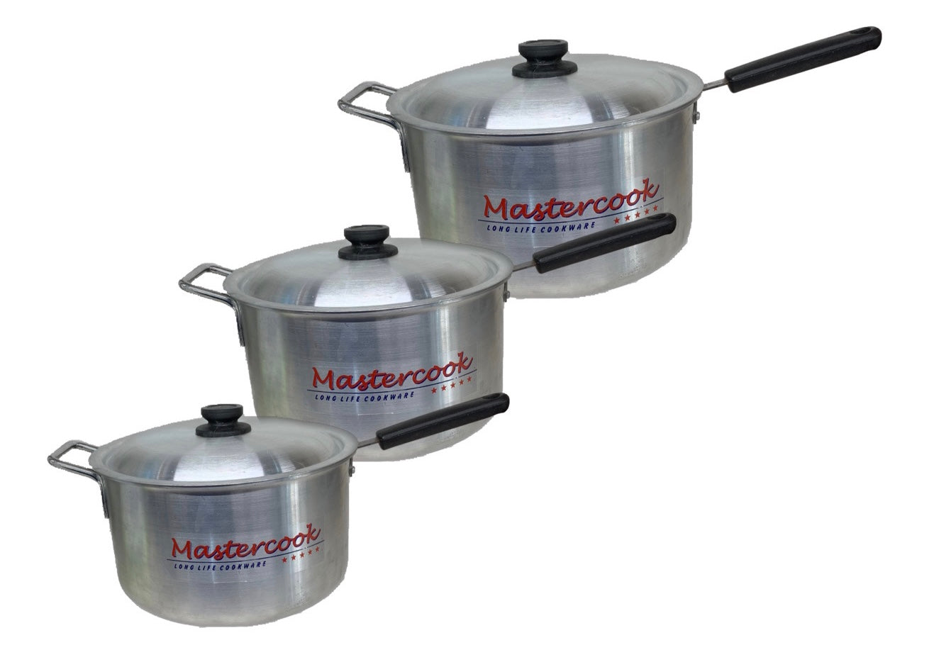 Aluminium Cookware Set 2 4 Plastic Handle - Image 1