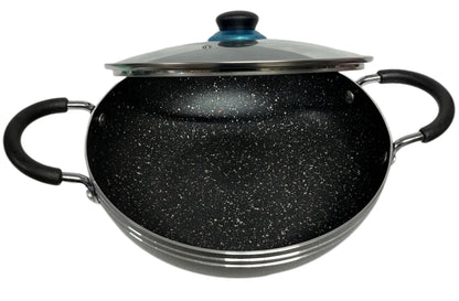 Non Stick Wok / Karai With Lid LID30CM 30cm - Image 4
