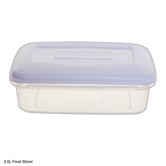 Whitefurze Rectangular Food Storer 3.0l - Image 1