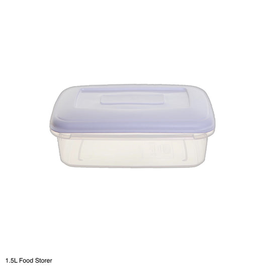 Whitefurze Rectangular Food Storer 1.5l - Image 1