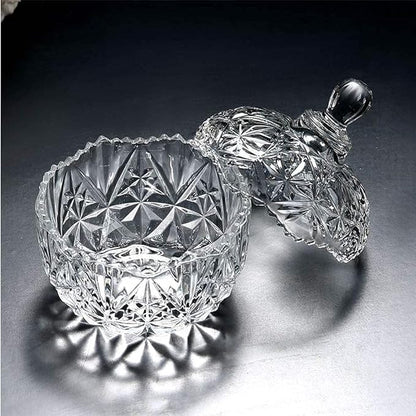 Glass Candy Bowl Set With Tray Set Of 3 - Image 3