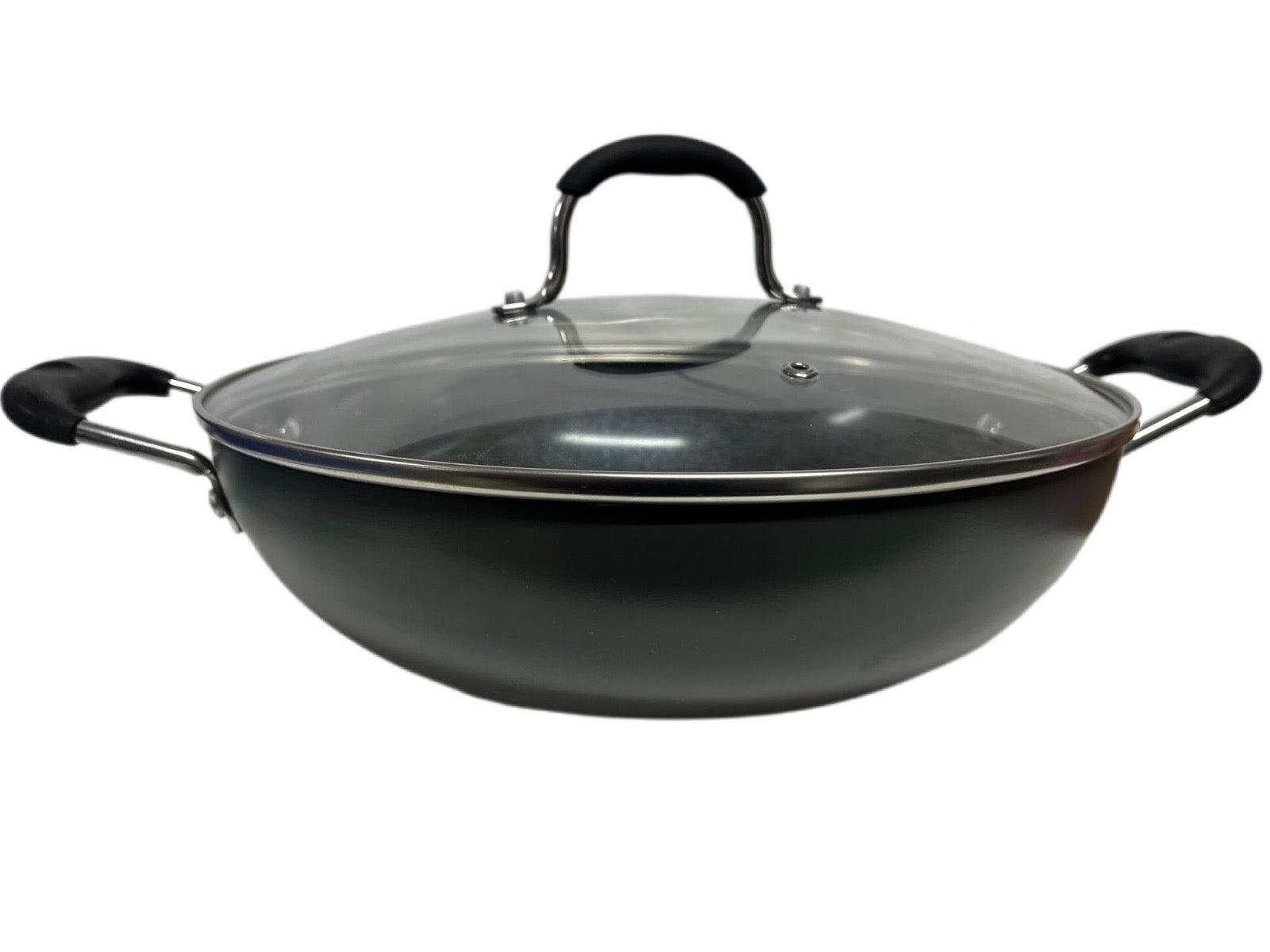 Mastercook Non Stick Hard Anodized Wok / Karai KARAI28CM 28cm - Image 3