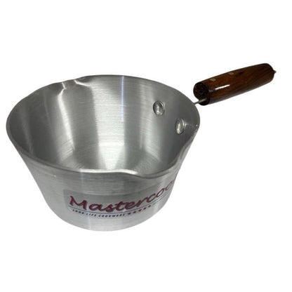 Mastercook Aluminium Milk Pan Wooden Handle HANDLE18CM 18cm - Image 1