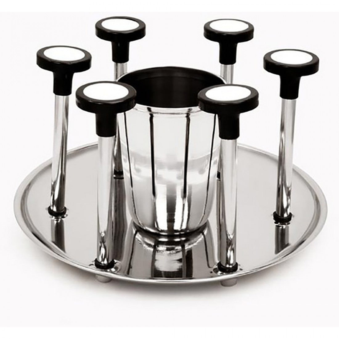 S/s Glass & Spoon Stand - Image 1